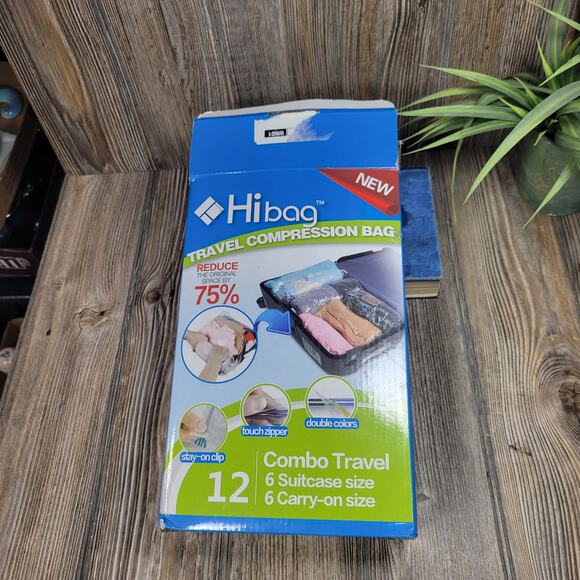 12 Hibag Travel Compression Bags - Picture 1 of 4